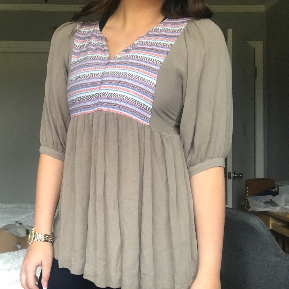 Umgee Aztec Flowy Top
